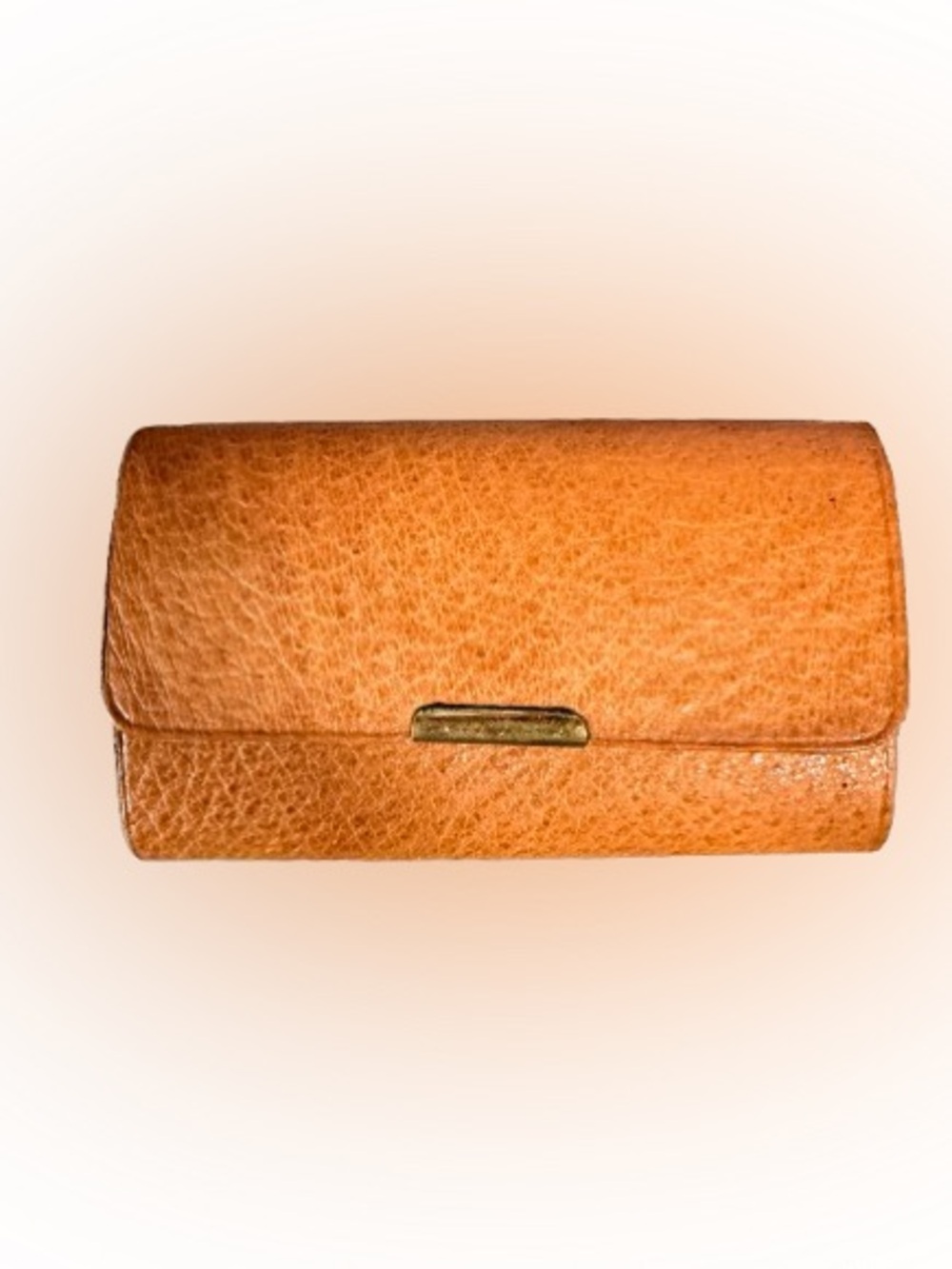 Vintage Rolfs Tan Leather Key Case Holder 6 Hook Snap Wallet Organizer